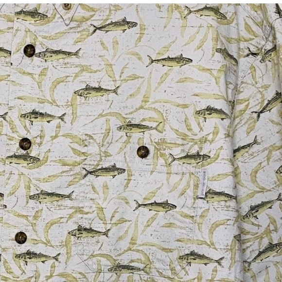 Woolrich Beige and Green Patterned Dress Shirt - Picture 5 of 7